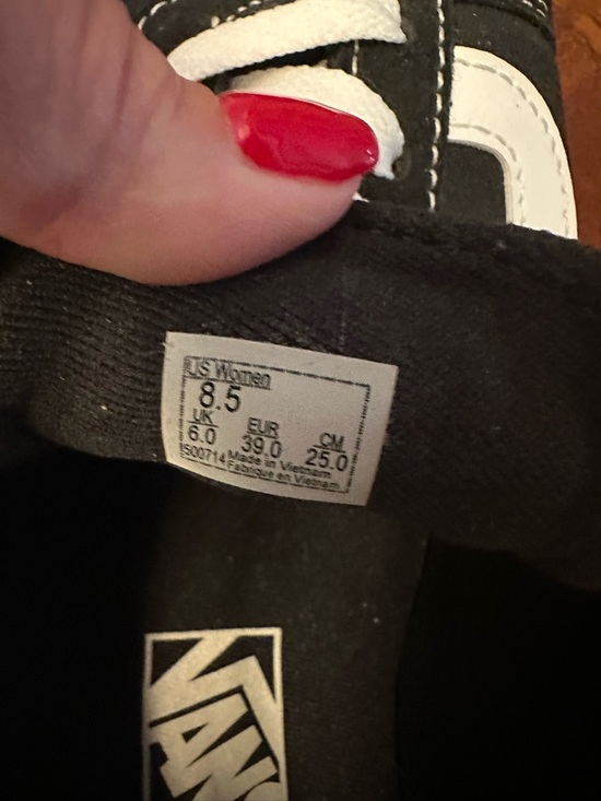 VANS 8.5 Women’s Black & White Old Skool Skate Shoes - Picture 7 of 7